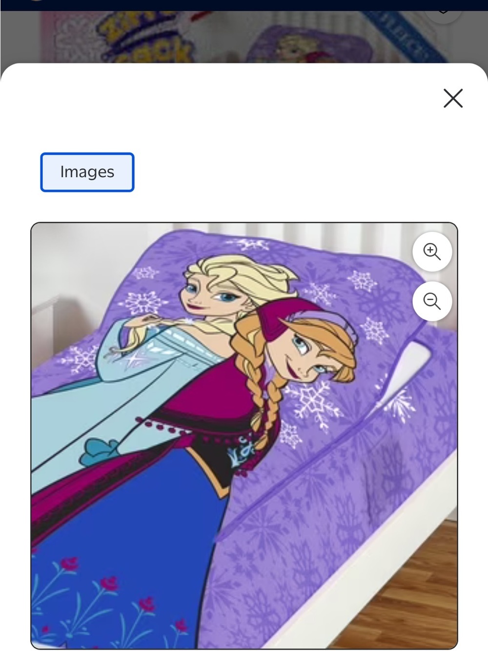 Twin size Frozen Zippy Blanket - Picture 5 of 5